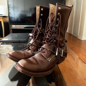 John Fluevog  leather boots Size 9 mens